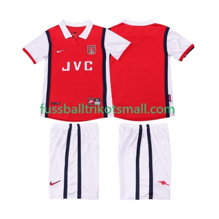 Fußballtrikots Arsenal 1999 Retro Kinder 1998 Kurzarm Heimtrikotsatz kaufen